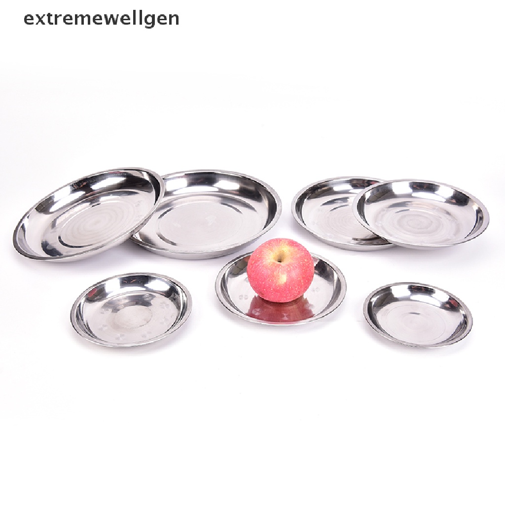 Đĩa Tròn 14-26cm Bằng Thép Không Gỉ Đa Ứng Dụng