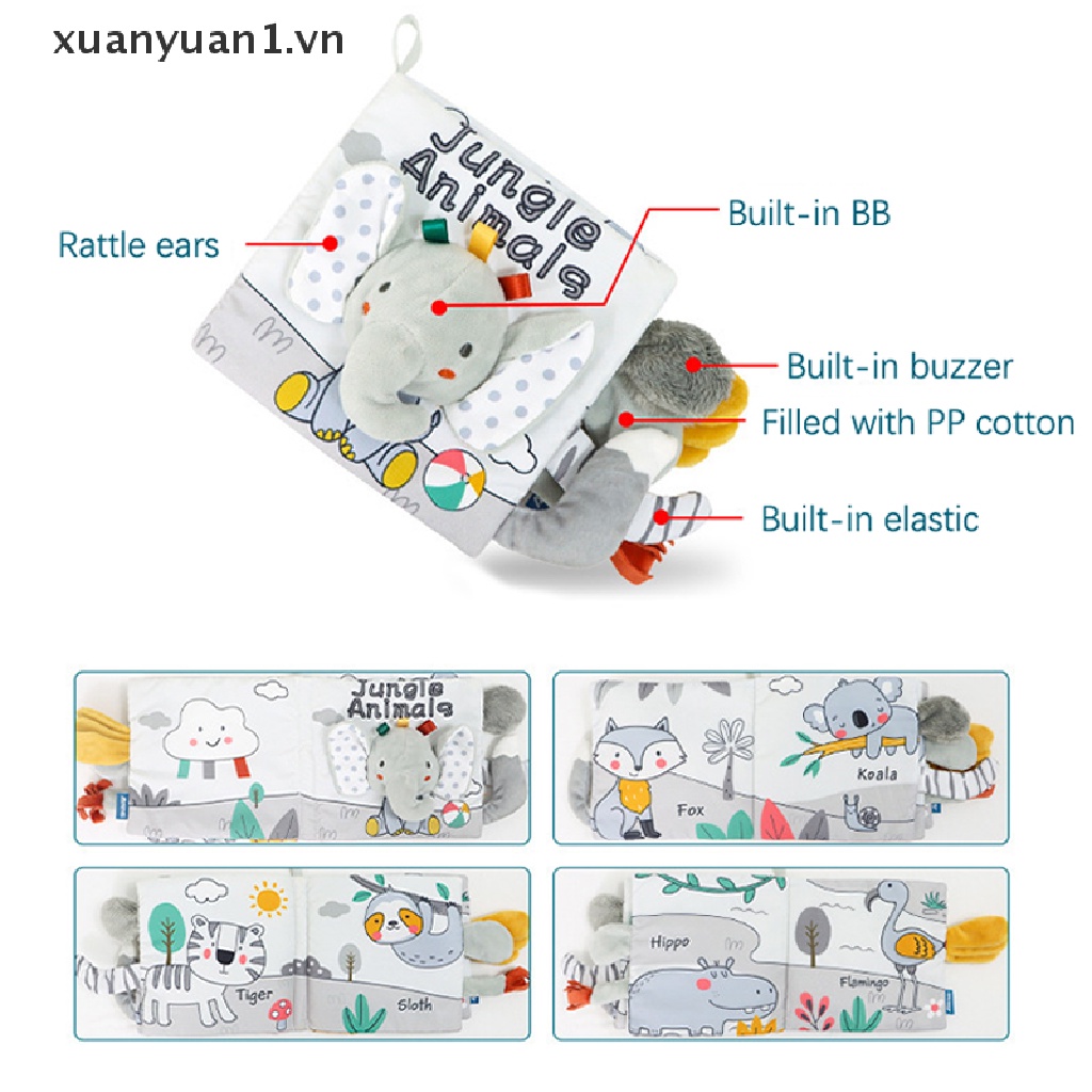 1 Cuốn Sách Vải Montessori Dành Cho Bé Sơ Sinh