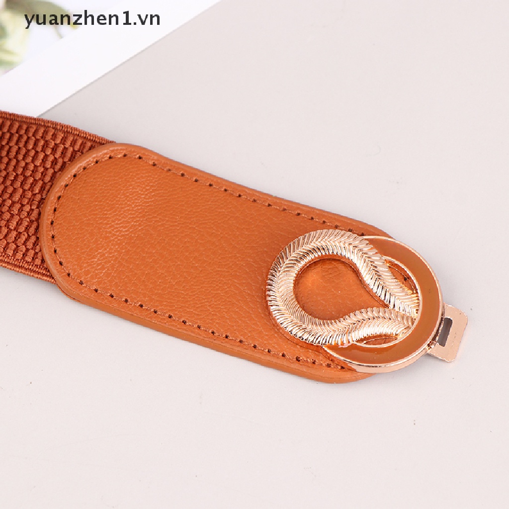 Thắt Lưng Co Giãn Khóa Kim Loại Thời Trang Dành Cho Nữ