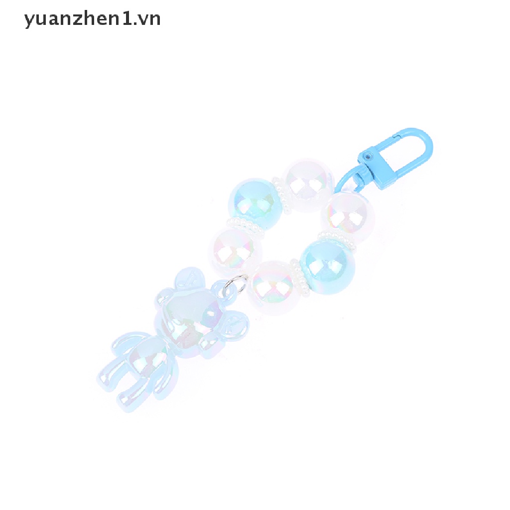 1 Móc Khóa Hình Gấu Hoạt Hình Lấp Lánh Cho Cặp Đôi