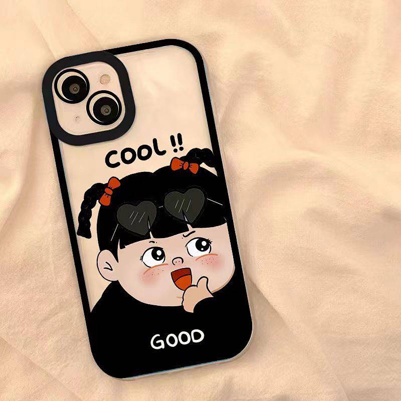 Fat Couple iPhone Xs/XR Phone Case Iphone11/12 Pupil 13promax Cartoon 6S/7/8Plus Female kqOR