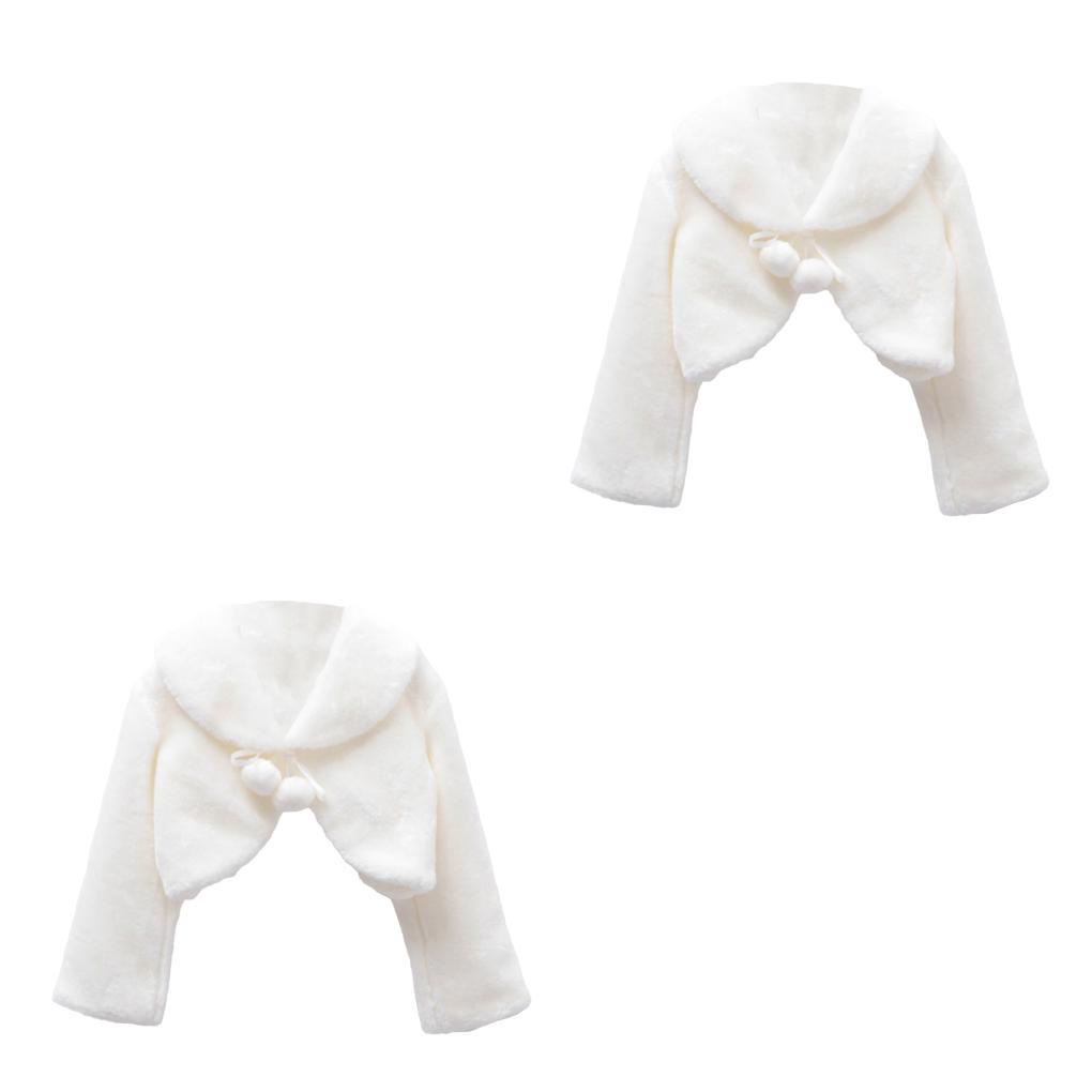 Set 1 / 2 Khăn Choàng Cổ Giữ Ấm Tay Dễ Giặt Thanh Lịch Cho Bé Gái
