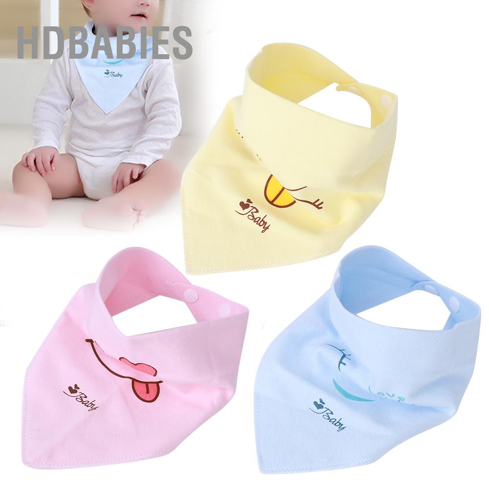 HDbabies 5 Chiếc Yếm Dãi Cho Bé Unisex Trẻ Sơ Sinh Chủ Đề Bandanas Mềm Mọc Răng Khăn Chảy