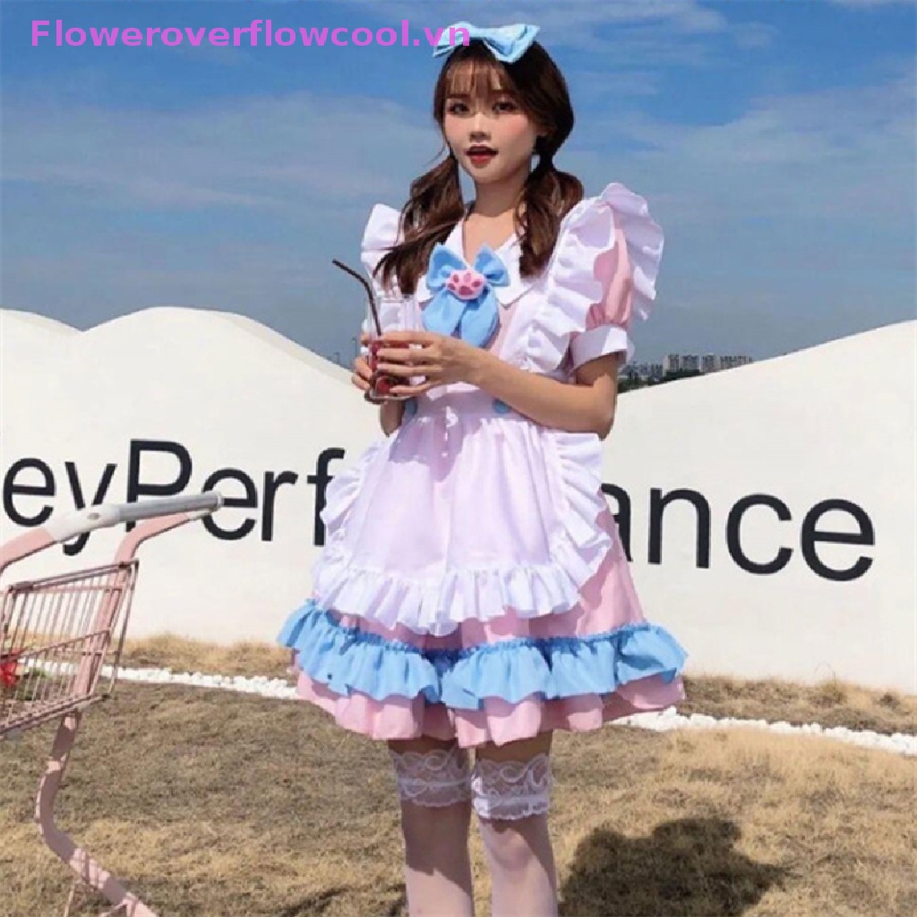Set Đầm Hóa Trang Cô Hầu Gái 5 Món Phong Cách Lolita