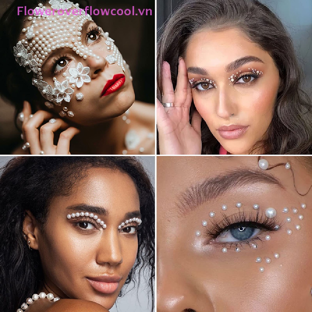 Sticker Ngọc Trai Tự Dính Trang Trí Tóc