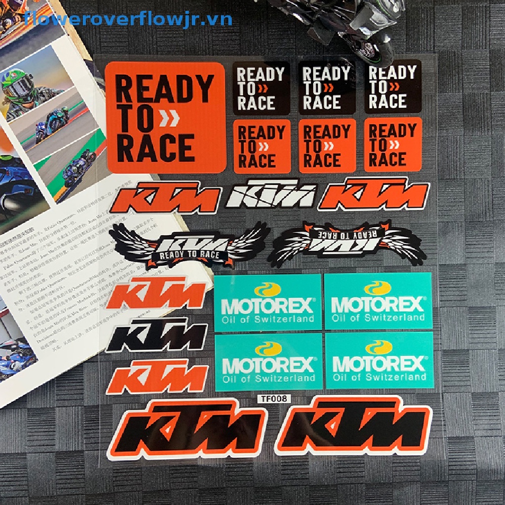 Sticker Phản Quang Dán Trang Trí Xe Mô Tô KTM Duke 125 200 390 690 990 1290 Adv SXF EXC EXC-G XC XCW