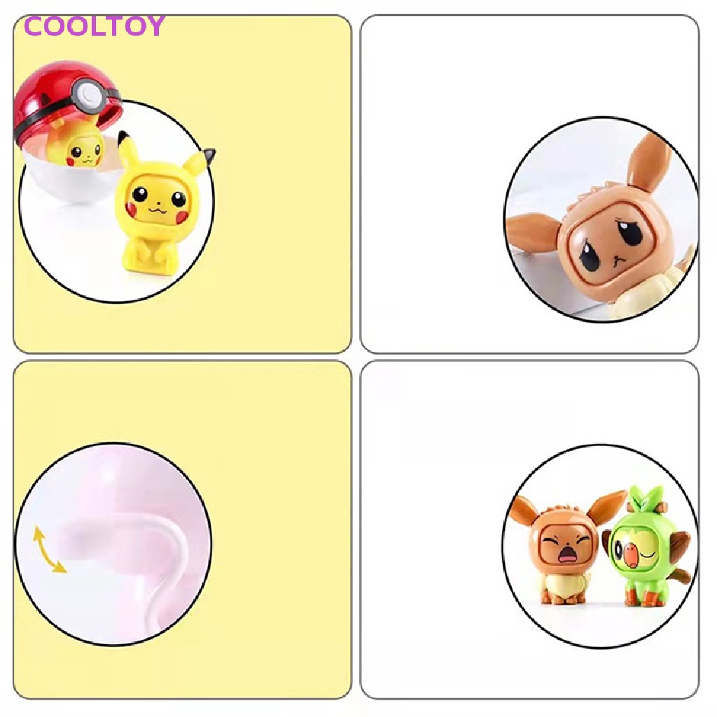 Mô Hình Đồ Chơi Nhân Vật COOLTOY Pokemon Pokeball Thay Đổi Khuôn Mặt