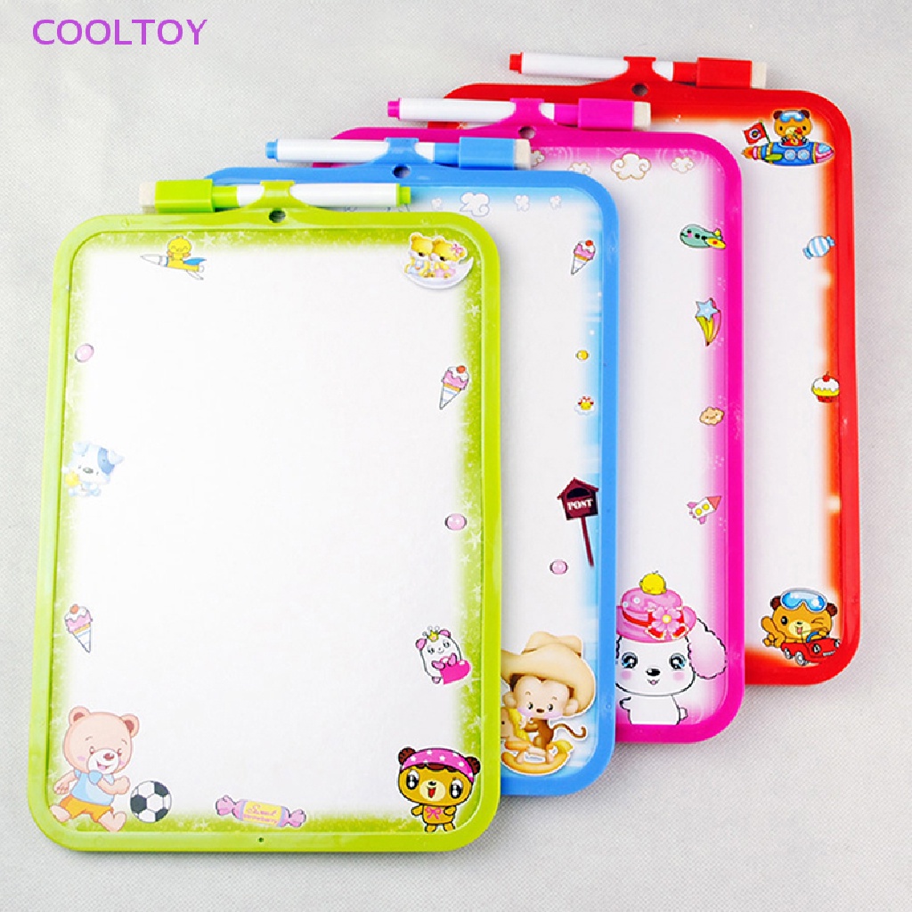 Cooltoy 1 Bộ Bảng Vẽ Màu Trắng Kèm Bút Đồ Chơi Giáo Dục Cho Bé