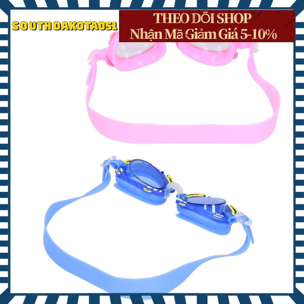 Southdakota051 Kính bơi con cua cho trẻ em hoạt hình có thể điều chỉnh bé trai gái chống sương mù