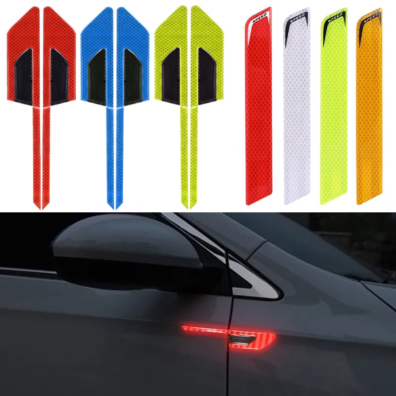 Bộ 2 Miếng Dán Phản Quang Chống Thấm Nước Chất Lượng Cao Dành Cho Xe Hơi