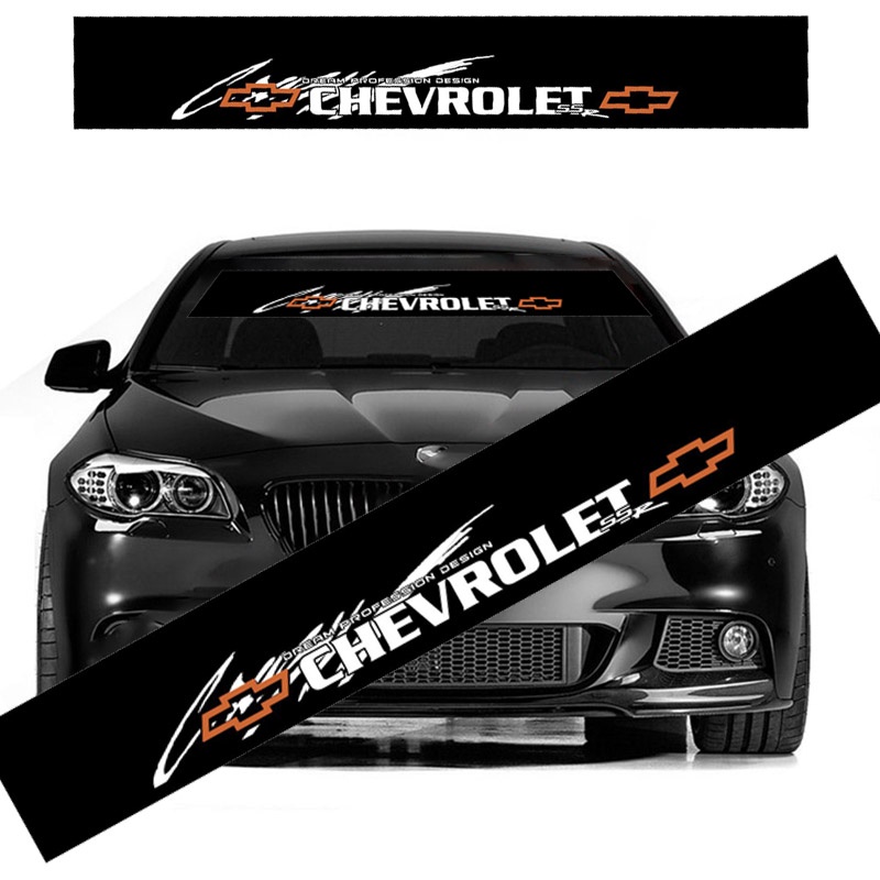 Miếng Dán Trang Trí Kính Chắn Gió Xe Hơi Màu Đen Cho Chevrolet Onix Cruze S10 Omega Prisma Celta Astra Sonic Aveo Spark Trax Cavailier Colorado Trailblazer