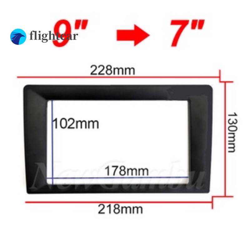 Bộ Khung Thay Đổi Màn Hình 10 / 9 / 7 inch Gắn Phía Sau Bảng Điều Khiển Radio / DVD / Đầu DVD / Radio Thông Dụng Cho Xe