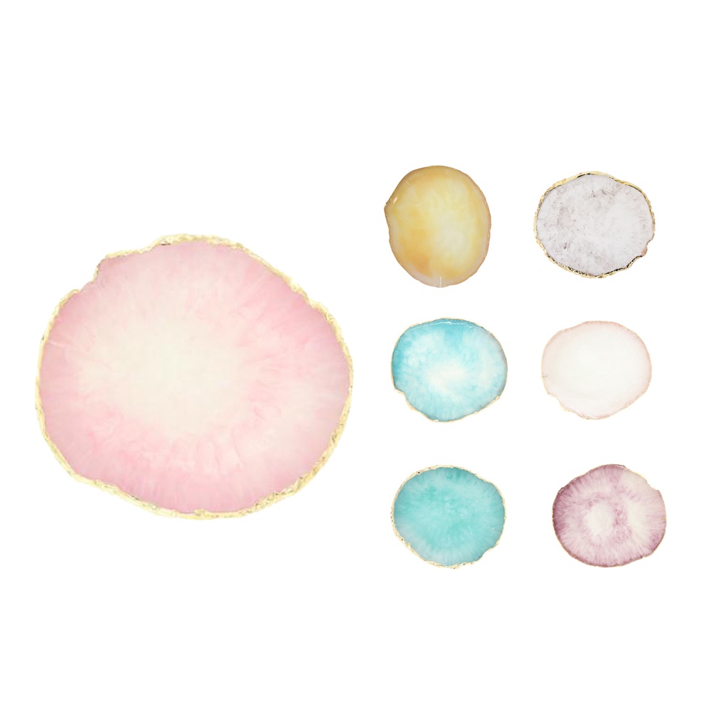 Giá Đỡ Trưng Bày Màu Sơn Móng Tay Viền Vàng Bằng Nhựa Resin Sáng Tạo DIY