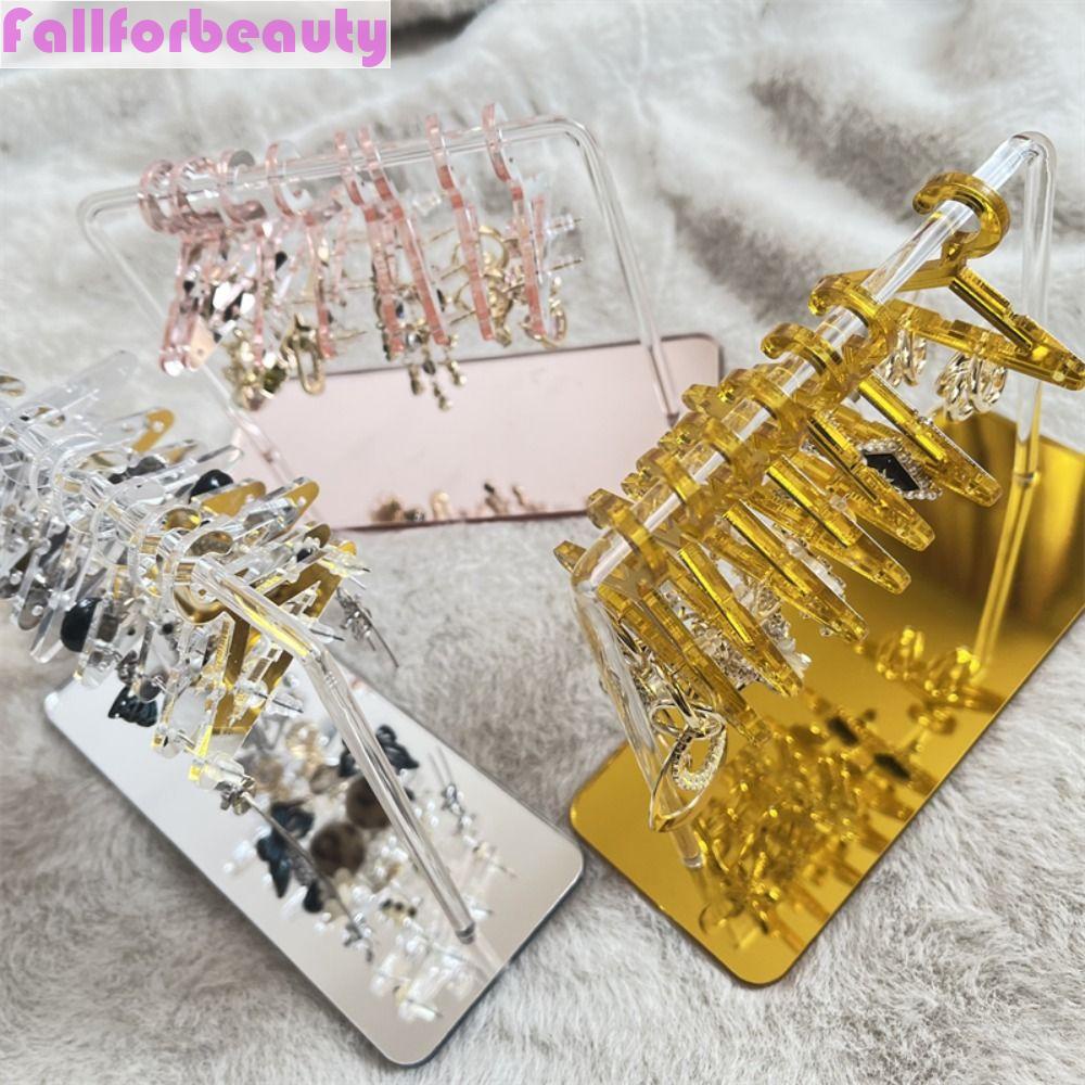Fallforbeauty Giá Đỡ Trưng Bày Vòng cổ / Bông Tai / Vòng cổ Nhiều Màu Mini Để Bàn Trang Trí