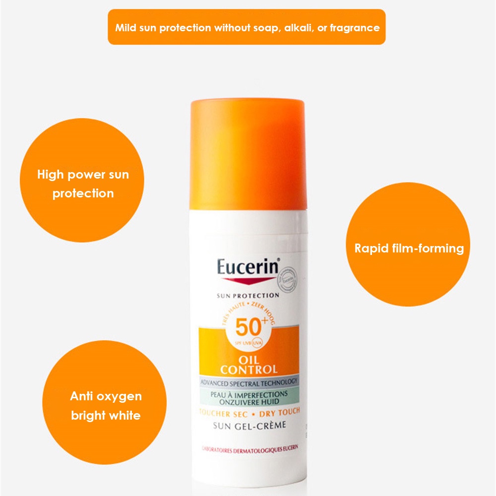 Kem chống nắng Eucerin DIKALU dưỡng ẩm/ không bóng nhờn với khả năng bảo vệ cường độ cao