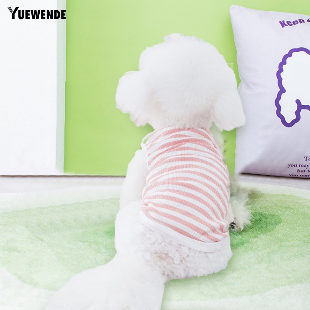 Áo Không Tay Họa Tiết Sọc Thời Trang Mùa Hè Dành Cho Thú Cưng