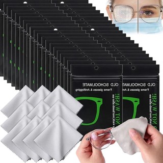 Khăn Lau Mắt Kính Hình Vuông Bằng Sợi Micro Mềm Bền Bỉ Chống Sương Mù Có Thể Tái Sử Dụng