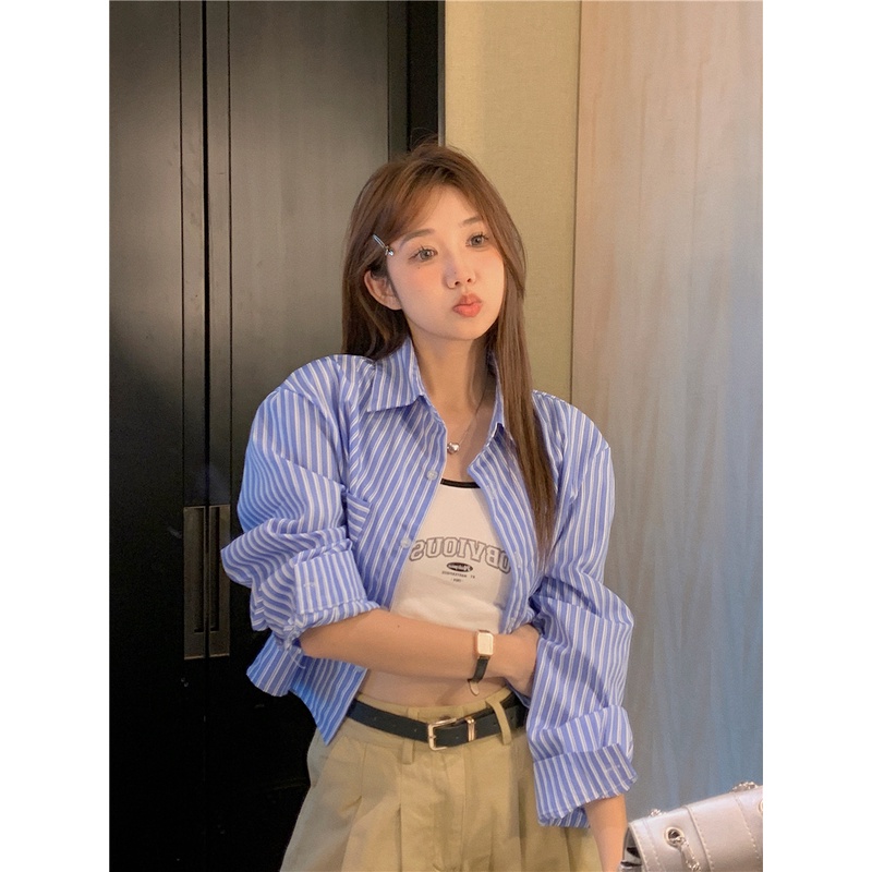 SUXI Áo Sơ Mi Dáng Rộng Phong Cách Vintage Thời Trang Dành Cho Nữ