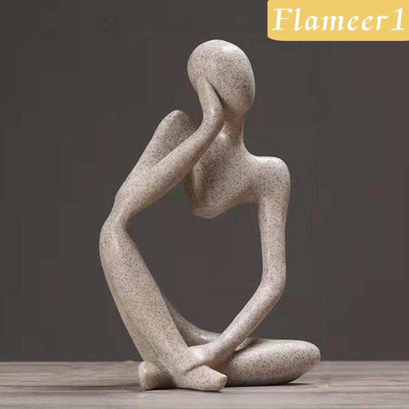 [Flameameer1] Tượng Người Suy Nghĩ Trừu Tượng Cho Kệ Sách