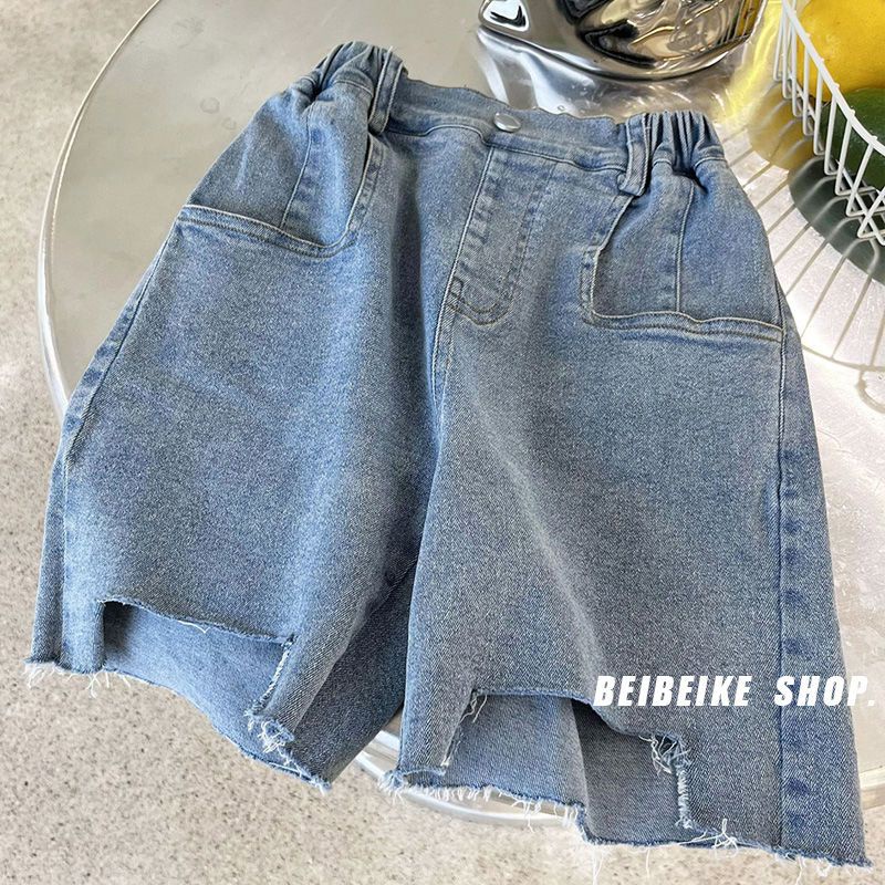 [Hàng Mới Về] Quần Short Denim Rách Cá Tính Cho Bé Trai