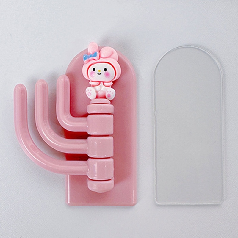Set 3 Móc Treo Đồ Dán Tường / Cửa Họa Tiết Hoạt Hình