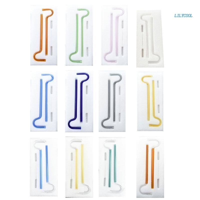 Bộ Ống Hút Thủy Tinh Tái Sử Dụng Được Kèm Cọ Vệ Sinh Chống Nhăn