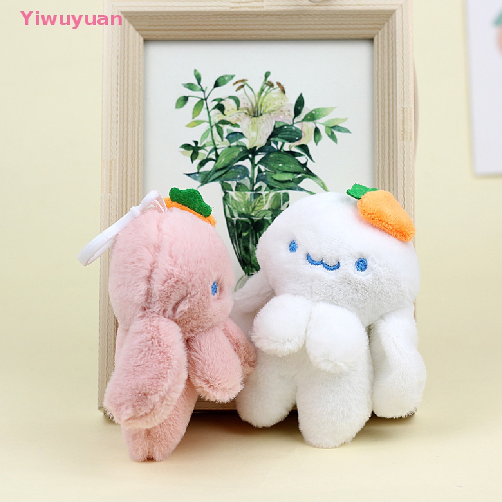 &lt; Yiwuyuan &gt; Móc Khóa Thỏ Bạch Tuộc Nhồi Bông Dễ Thương Trang Trí Túi Xách / Quà Tặng Cho Trẻ Em Mới