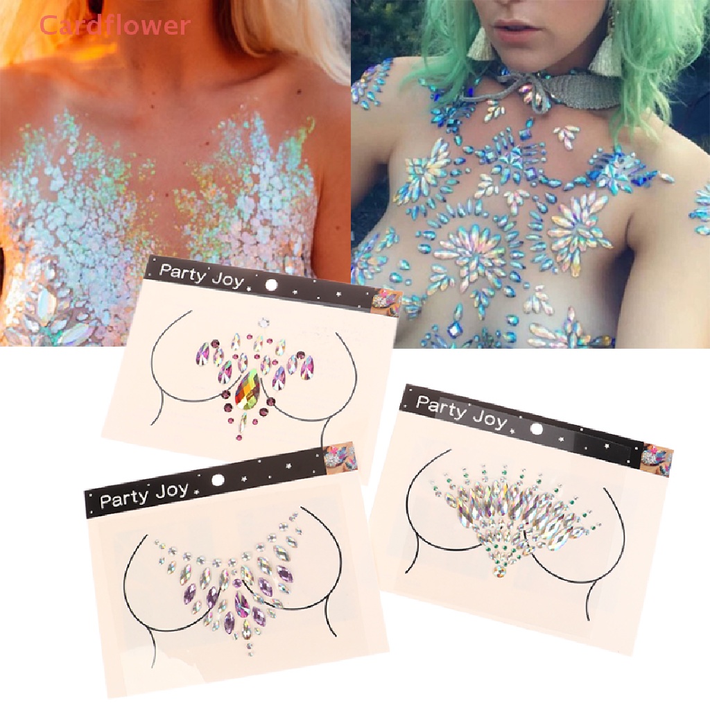 Miếng Dán Hình Xăm Tạm Thời Bằng Acrylic Đính Kim Cương Giả Cho Nữ