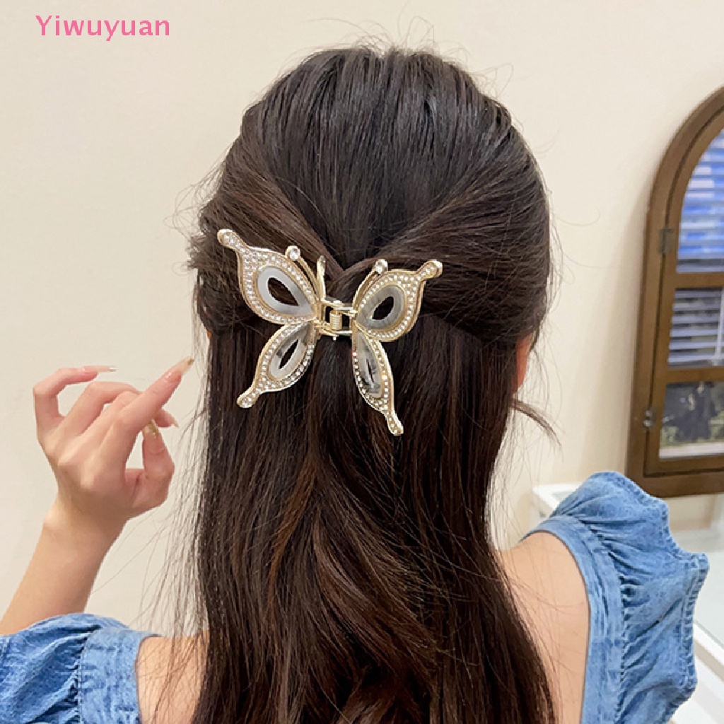 Kẹp Tóc Cá Mập Đính Đá Thời Trang Mới