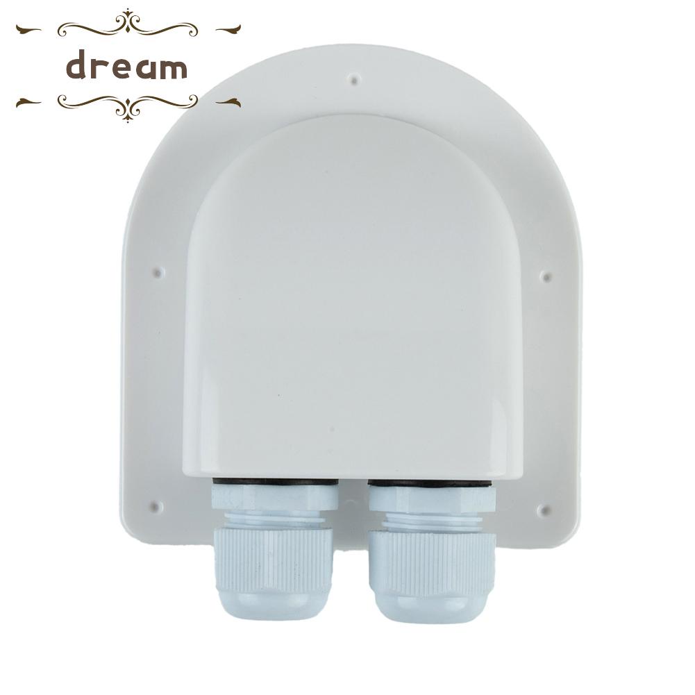 【DREAMLIFE】Junction Box Entry Sealed Panel Plastic Solar 1PCS ABS Black/white Cable