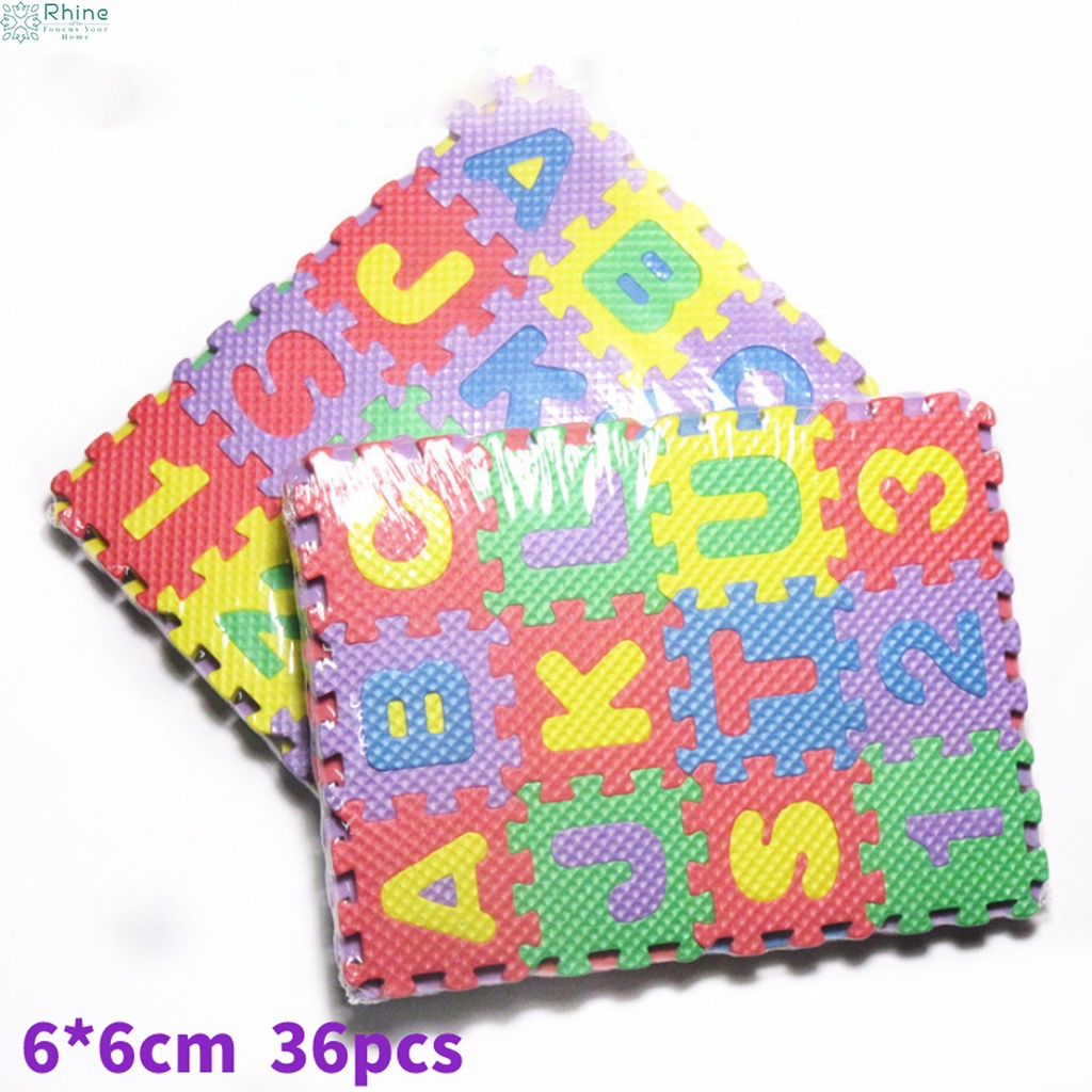 Thảm Xốp EVA Ghép Hình Chữ Cái Và Số 26 Cái 30cm * 30cm Cho Bé Tập Bò