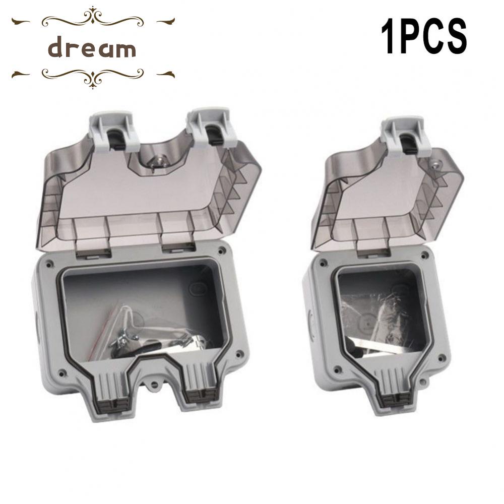 【DREAMLIFE】IP66 Waterproof Outdoor 13A1/ 2 Gang Storm Switched  Double Socket Outside