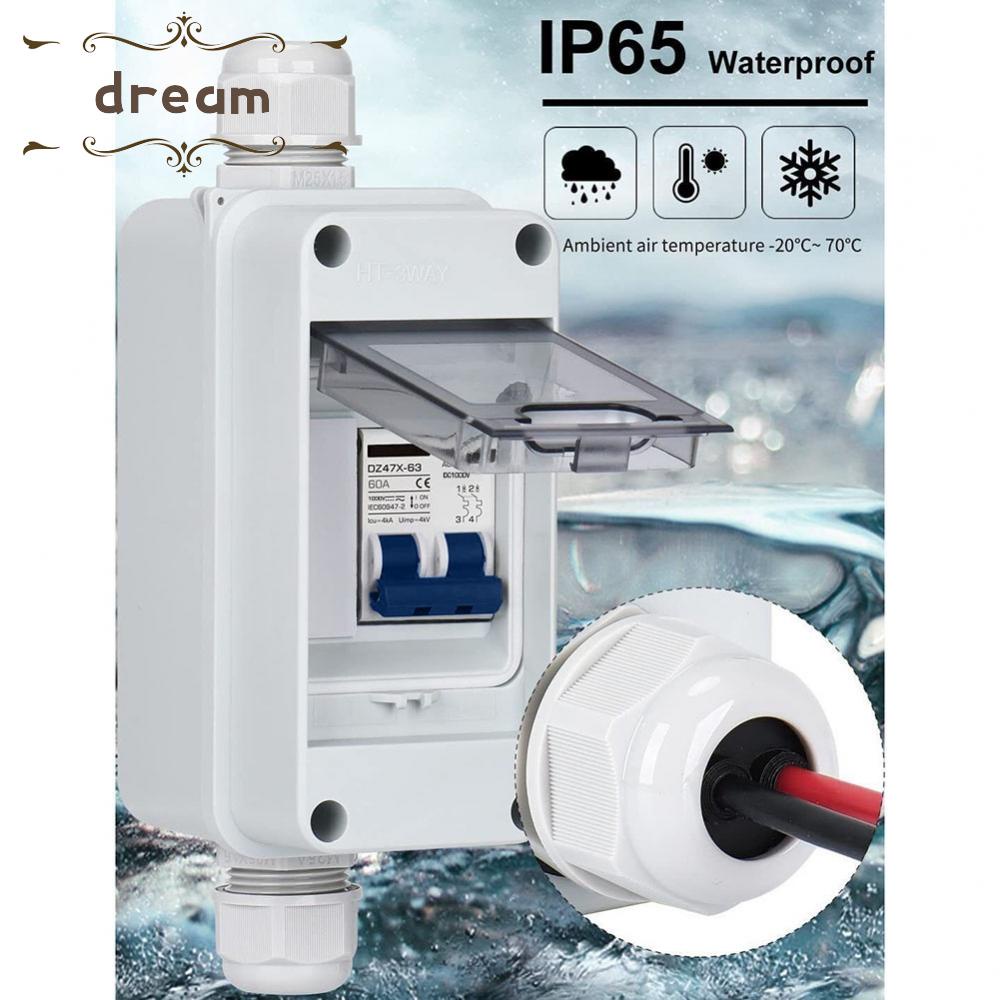 【DREAMLIFE】Circuit Breaker Circuit Breaker Box DC1000V Energy Disconnector HT-3 Shell