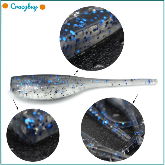 Cr Set 50 Mồi Giả Nhử Cá Bằng Sequin Mềm Mại Chống Mài Mòn Tiện Dụng