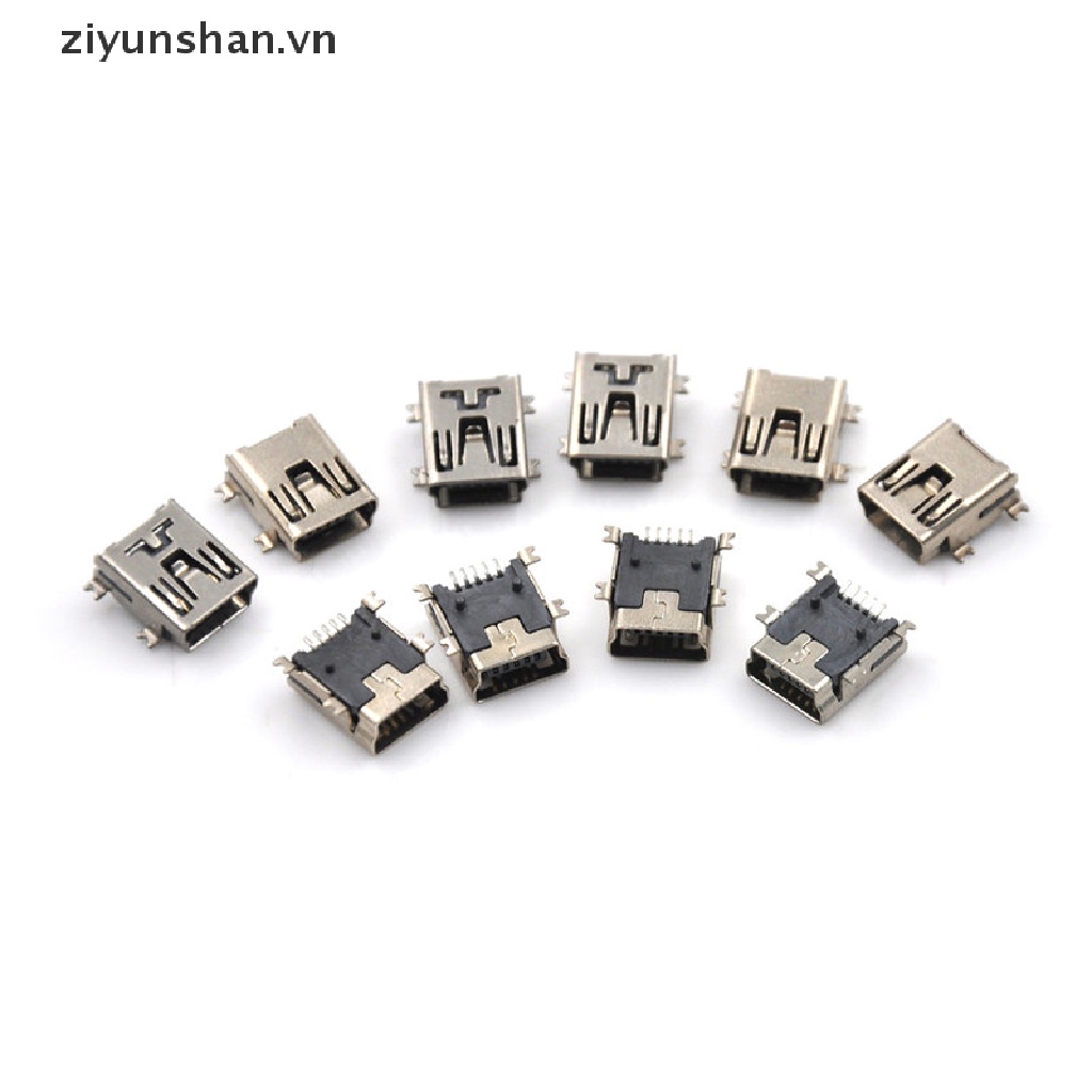 Set 10 Đầu Nối Usb Mini 5pin Chuyên Dụng Set 10 Đầu Nối Usb Mini 5pin Với Đầu Nối Tiện Dụng Mới Set 10 / 10 / 10 Túi Đựng Trang Sức Tiện Dụng
