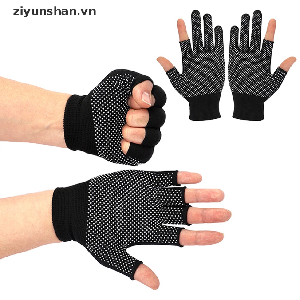 Găng Tay Thể Thao Nửa Ngón Chống Trượt Thoáng Khí Có Thể Chạm Màn Hình Cảm Ứng ziyunshan