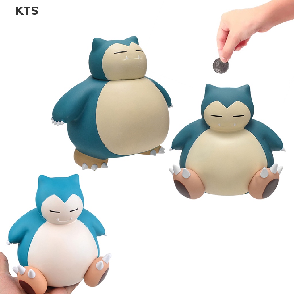 Hộp Đựng Tiền Tiết Kiệm Hình Pokemon Snorlax 2 Pose Dễ Thương
