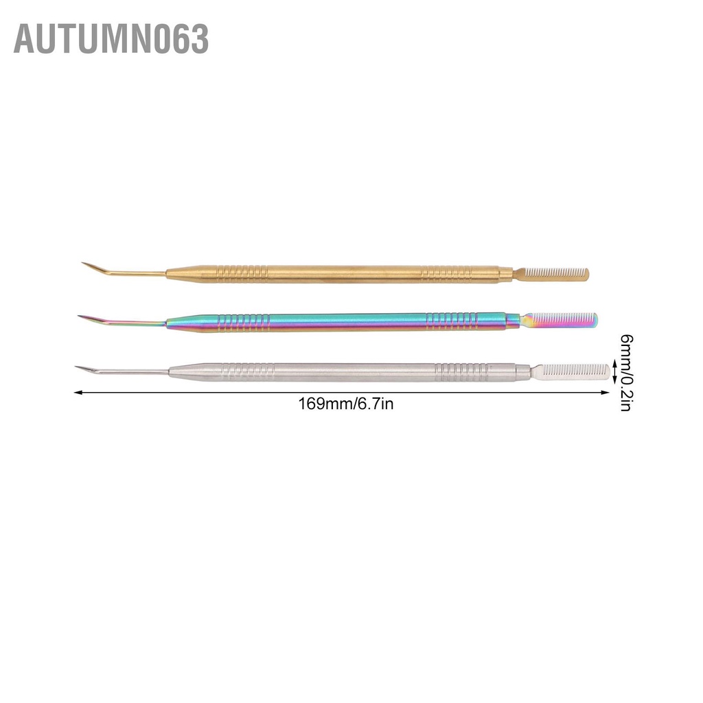 Autumn063 3 Chiếc Mi Nâng Dụng Cụ Uốn Chuyên Nghiệp Làn Lược Tóc Tinting Phần Mở Rộng Cung Cấp Màu Sắc Vàng Bạc