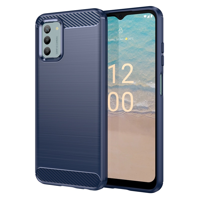 Ốp Điện Thoại TPU Dẻo Họa Tiết Sợi Carbon Thời Trang Chống Rơi Cho Nokia G22