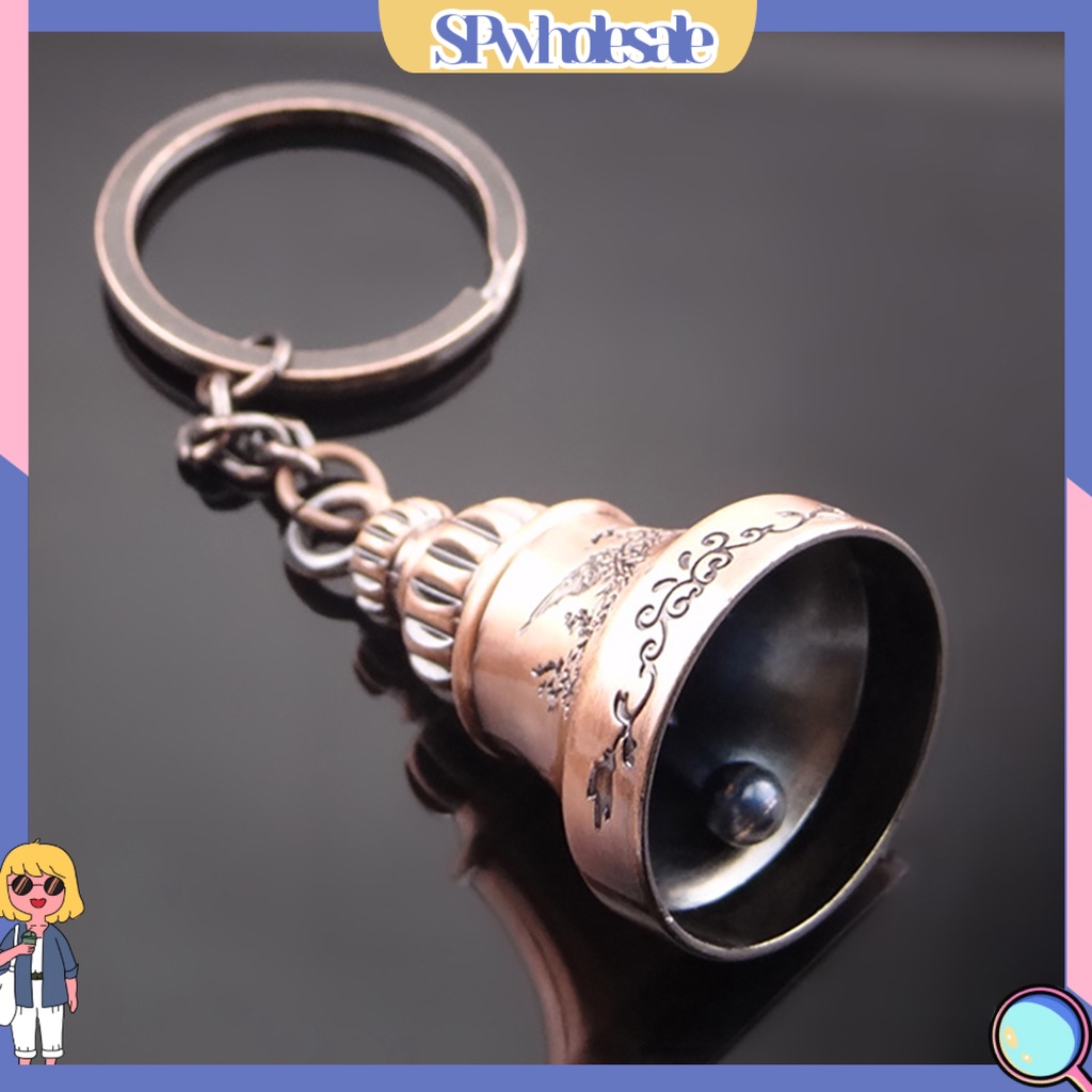 &lt;SPwholesale&gt; Móc Khóa Hợp Kim Kẽm Hình Chuông Phong Cách Retro