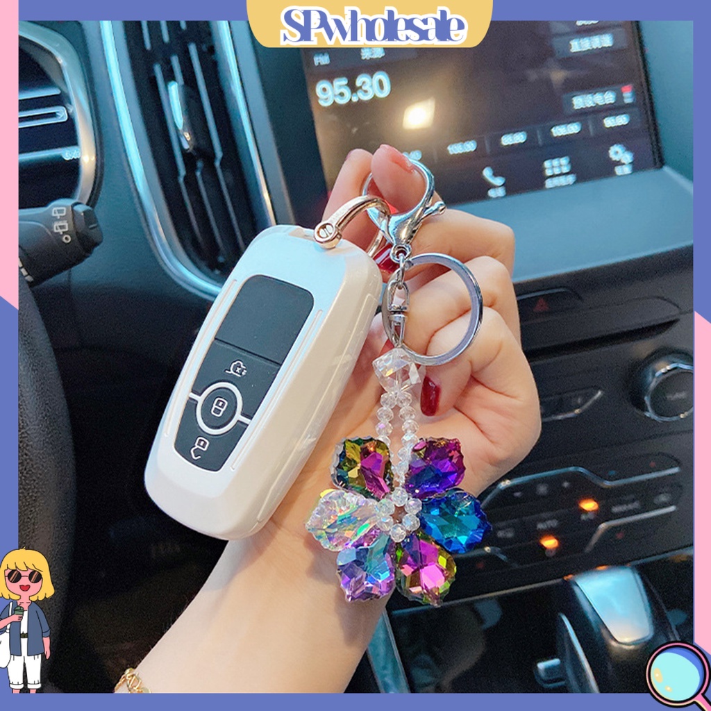 <SPwholesale> Giá Đỡ Chìa Khóa Hình Bông Tuyết Pha Lê Ba Chiều Trang Trí Xe Hơi Thân Thiện Với Môi Trường