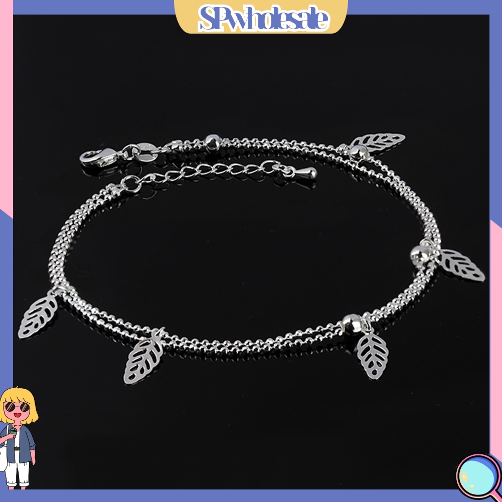 &lt;SPwholesale&gt; Lắc Chân Mùa Hè Một / Hai Lớp Họa Tiết Lá Cây Và Ngôi Sao Cho Nữ