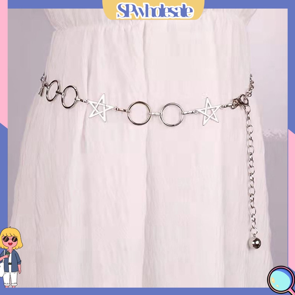 &lt;SPwholesale&gt; Trang Sức Vòng Eo Mặt Hình Ngôi Sao Màu Trơn Trang Trí Đơn Giản Dễ Phối Đồ Cá Tính Dễ Phối Đồ Cho Nữ Dự Tiệc