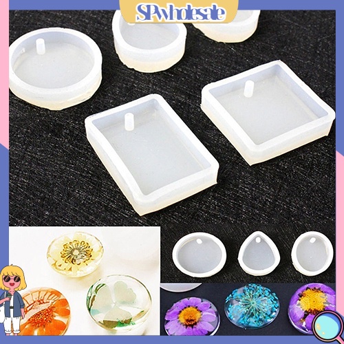 &lt;SPwholesale&gt; Khuôn Silicone Tạo Hình Làm Mặt Trang Sức DIY