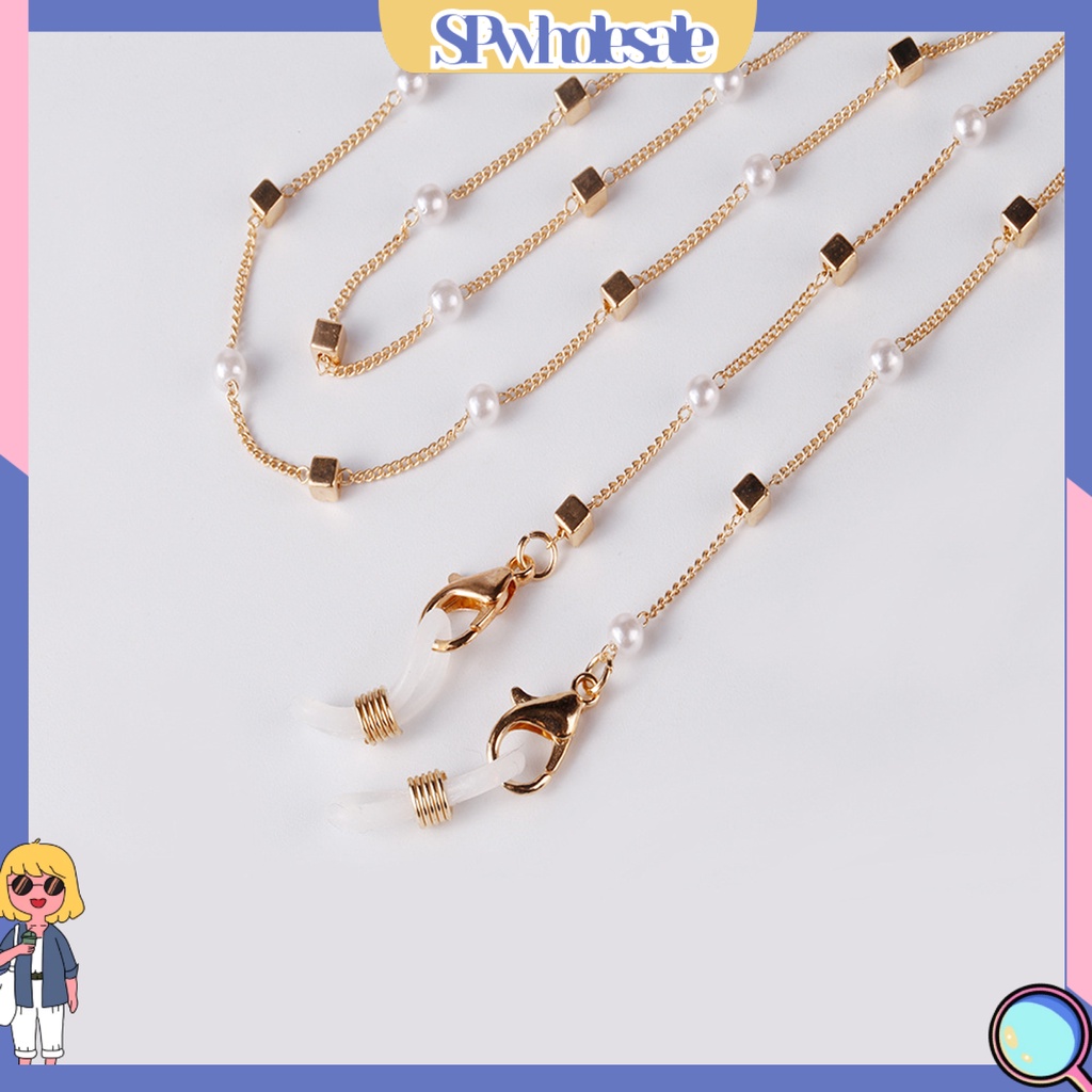 &lt;SPwholesale&gt; Dây Mắt Kính Xích Hợp Kim Màu Sáng Sành Điệu Trang Trí Hạt Cườm Cho Bữa Tiệc