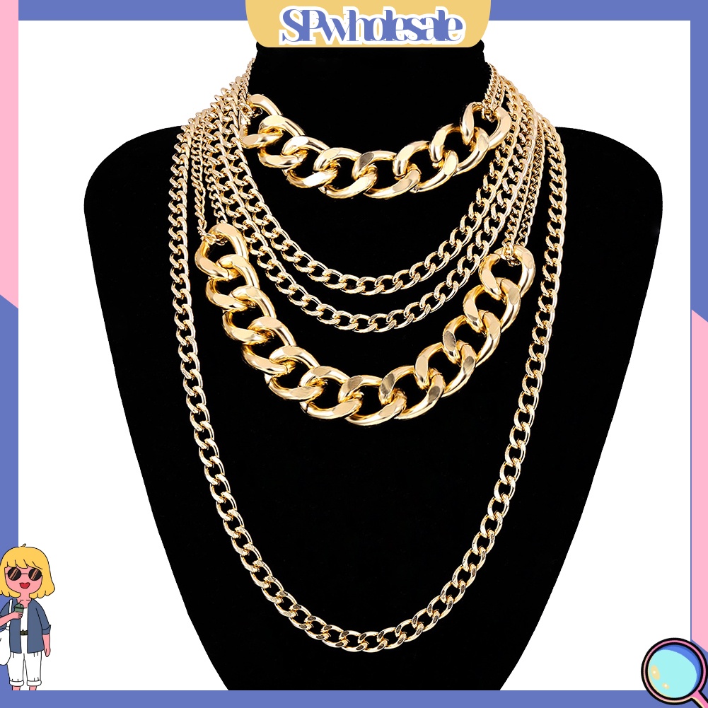&lt;SPwholesale&gt; Vòng cổ Nhiều Tầng Phong Cách Hip hop Cho Nữ