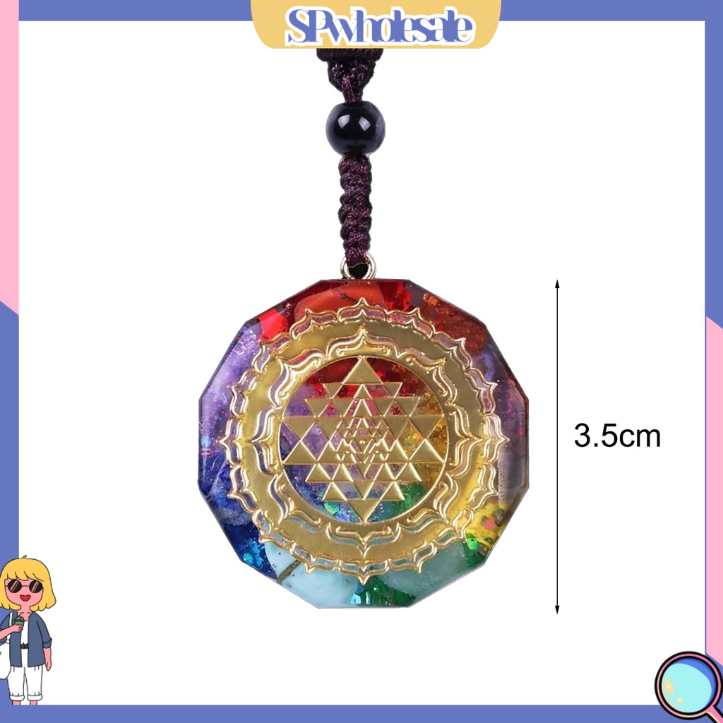 &lt;SPwholesale&gt; Vòng cổ Yoga Seven Chakra Thời Trang
