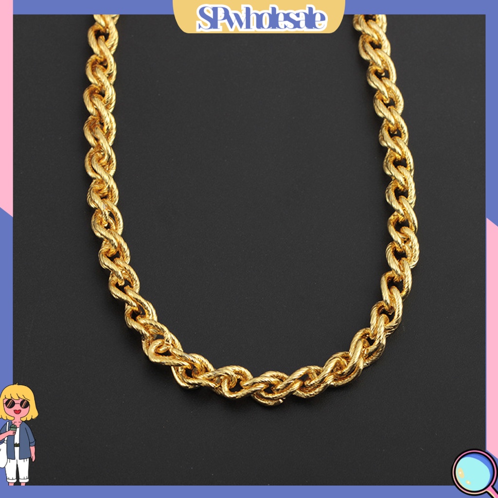 &lt;SPwholesale&gt; Vòng cổ Dạng Chuỗi Xoắn Bằng Sắt Phong Cách Hip Hop &gt; Cho Nam