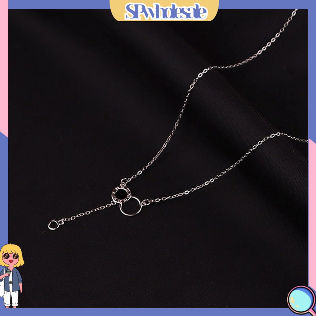 &lt;SPwholesale&gt; Mặt Vòng cổ Nhẫn Hình Học Đơn Giản Không Gây Dị Ứng Trang Sức Quyến Rũ