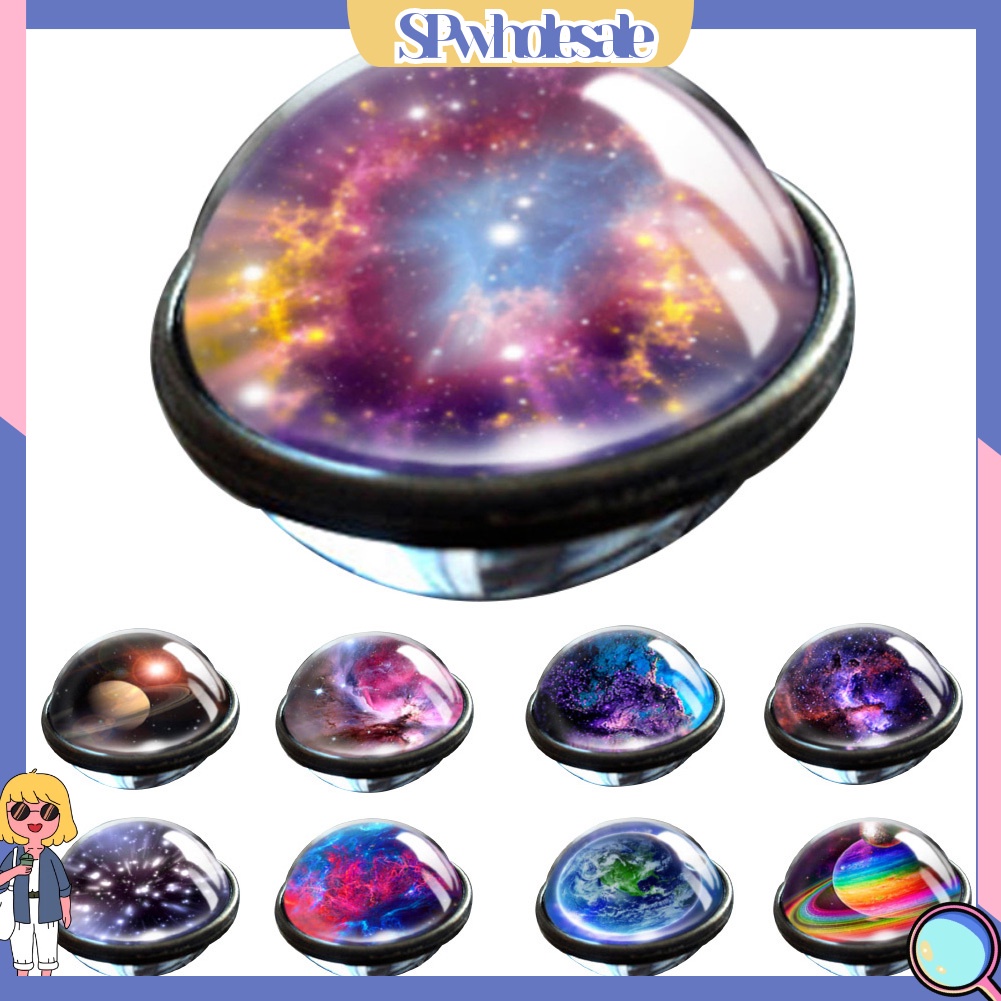 &lt;SPwholesale&gt; Vòng cổ Mặt Quả Cầu Galaxy Thời Trang